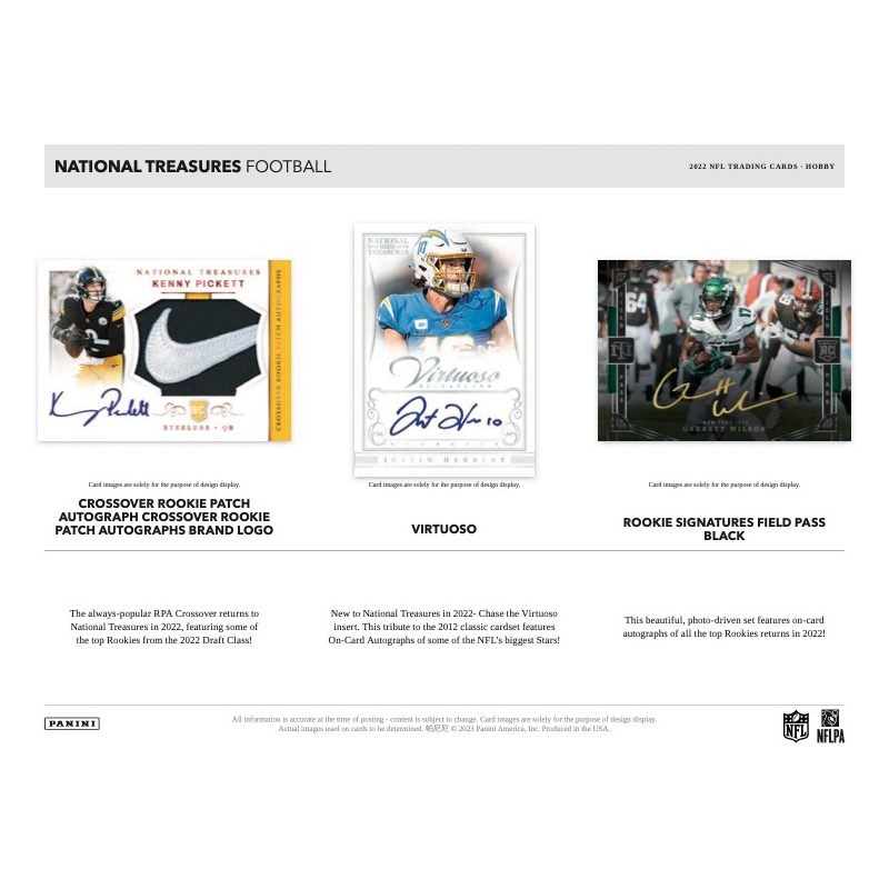 2022PaniniNationalTreasuresFootballHobbyBox_3